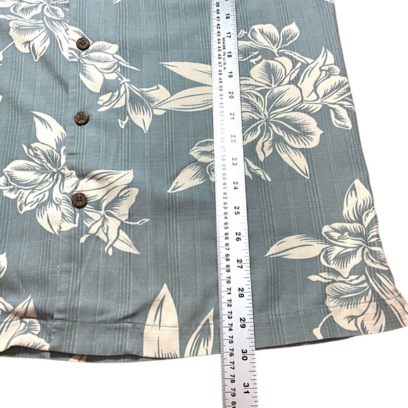 TOMMY BAHAMA 100% Silk Vintage Shirt MEDIUM - Picture 7 of 7